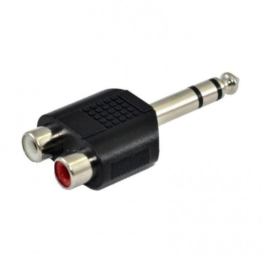  SSQ HA7 - Adapter 2 x gniazdo RCA - jack stereo 6.3mm 