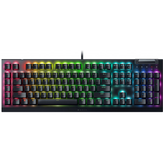  Razer BlackWidow V4 X Mechanical Gaming Keyboard, Green Switch, US Layout, Wired, Black 