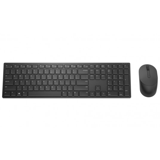  Dell Pro Keyboard and Mouse (RTL BOX)  KM5221W Wireless, Wireless (2.4 GHz), Batteries included, US/LT International (QWERTY), Black 