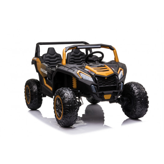 Vaikiškas dvivietis keturratis Buggy A032 , auksinis