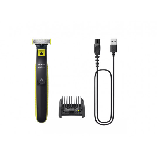  Philips QP2724/20 OneBlade Shaver/Trimmer, Face, Black/Green 