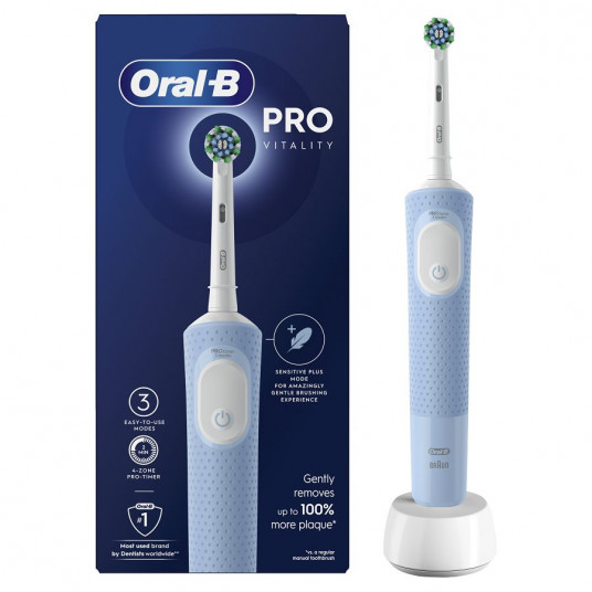 BRAUN D103.413.3 Vitality Pro Melsvas dantų šepetėlis