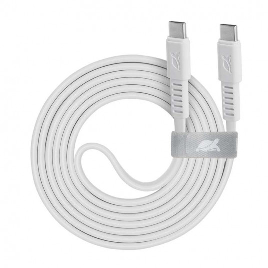 CABLE USB-C TO USB-C 2.1M/WHITE PS6005 WT21 RIVACASE 