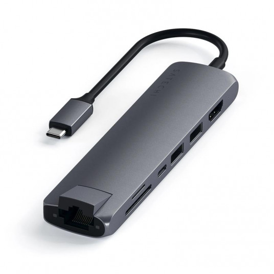 USB Jagaja Satechi USB-C Multiport HDMI/2xUSB3/1xUSBC/SD/LAN SG