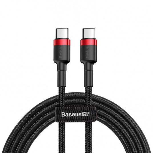  Baseus Cafule Cable USB-C PD 2.0 QC 3.0 60W 2m (Black+Red) 