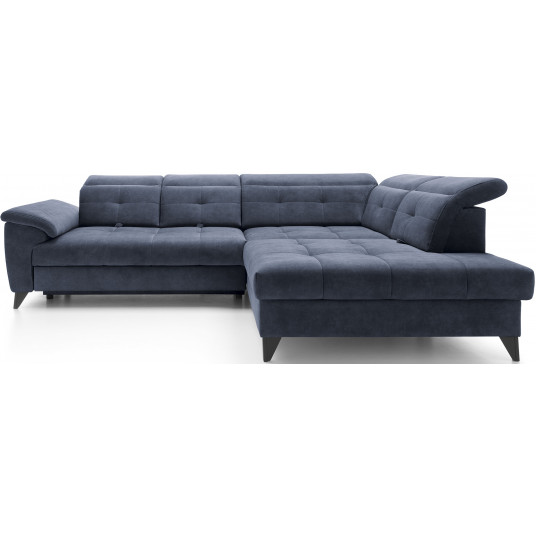 Kampinė sofa Inferne, tamsiai mėlyna
