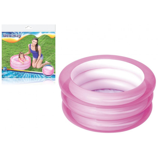 Pripučiamas vaikiškas baseinas Bestway, 70 x 30cm, rožinis