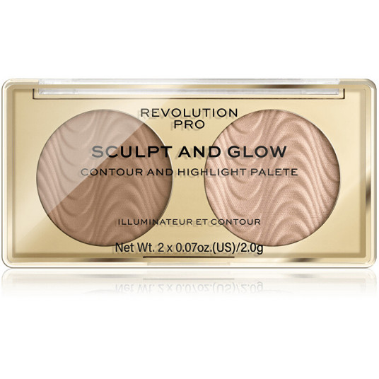 Revolution PRO - Sculpt and Glow Desert Sky PRO (Contour And Highlight Palete) 4 g