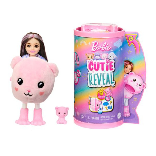  Čelsės  „Cutie Reveal“ rinkinys, marškinėlių serija - meškutė 