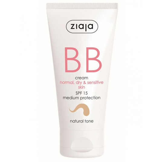  Ziaja - BB cream for normal, dry, sensitive skin tone natural SPF15 50 ml 