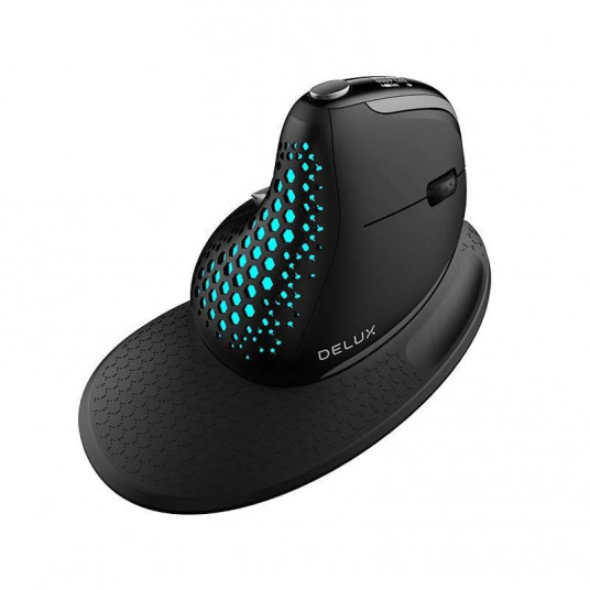  Delux M618XSD Ergonomic RGB Wireless Mouse 