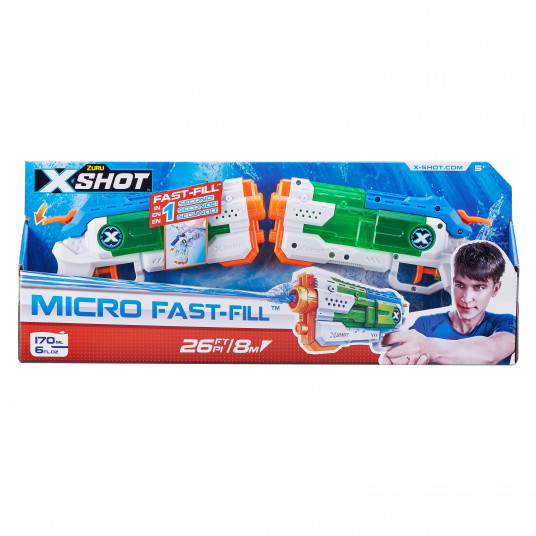  XSHOT žaislinių vandens šautuvų rinkinys Micro Fast-Fill, 56244 