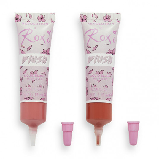 Revolution - Set of liquid blushes X Roxi (Cherry Blossom Liquid Blush Duo) 2 x 15 ml