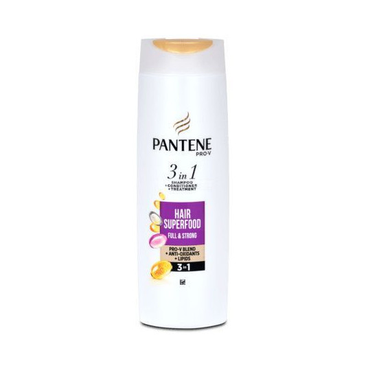 Pantene - Strength Full & Strong 3 in 1 Shampoo for Damaged Hair (Shampoo) - 360 ml