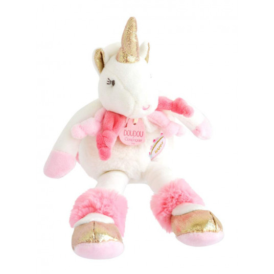DOUDOU ET COMPAGNIE pliušinis vienaragis Lucie La Licorne 22cm, DC3313