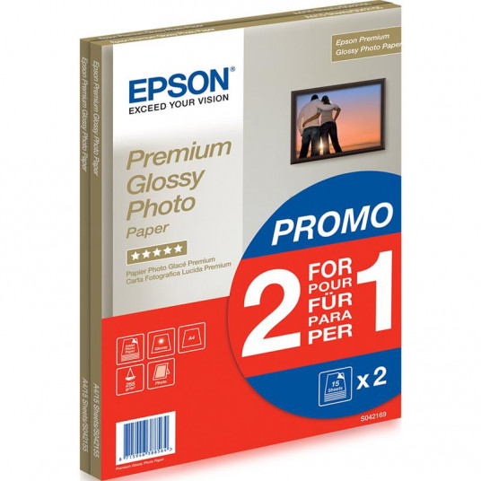  Photopaper Epson Premium Glossy A4, 255 g/m² 30 sheets 