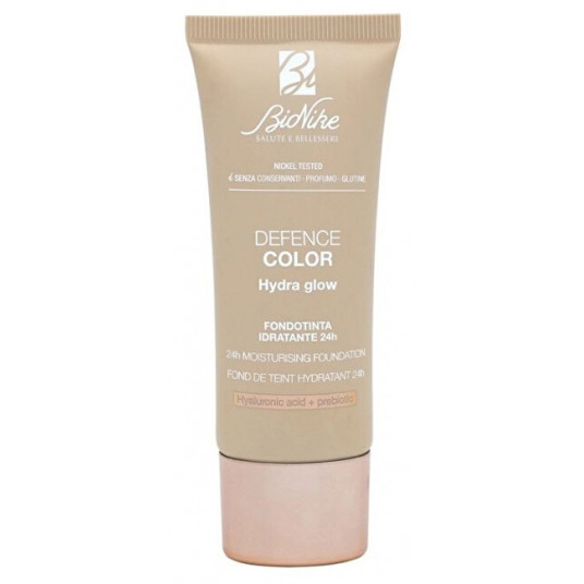  BioNike - DEFENSE COLOR HYDRA GLOW 24H moisturizing foundation tube 30 ml - 102 Creme 