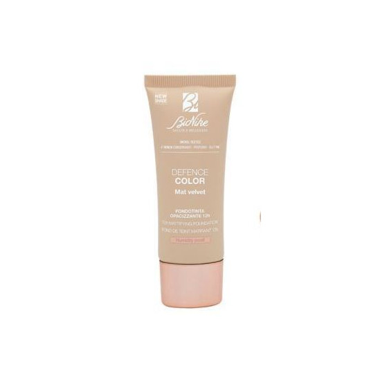  BioNike - DEFENSE COLOR MAT VELVET 12h mattifying foundation - tube 30 ml NEW SHADE - 402 Creme Nue 