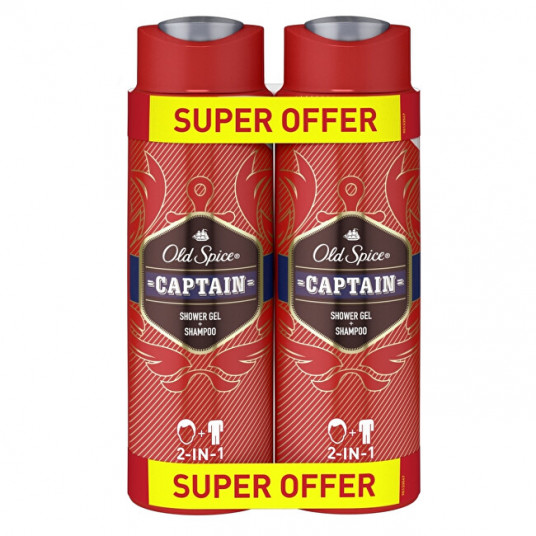  Old Spice - Old Spice sprchový gel Captain DUO 2x400ml 