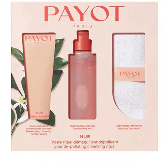  Payot - Nue Kit,75ml Cr?me démaquillante, 100 ml travel size Brume Tonique Douceur,Make-up Remover Towel GWP 