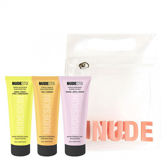  Nudestix - 2020 3-STEP CITRUS SKIN RENEWAL - MAKEUP (Melt, Micro-peel, Moisturizer) 