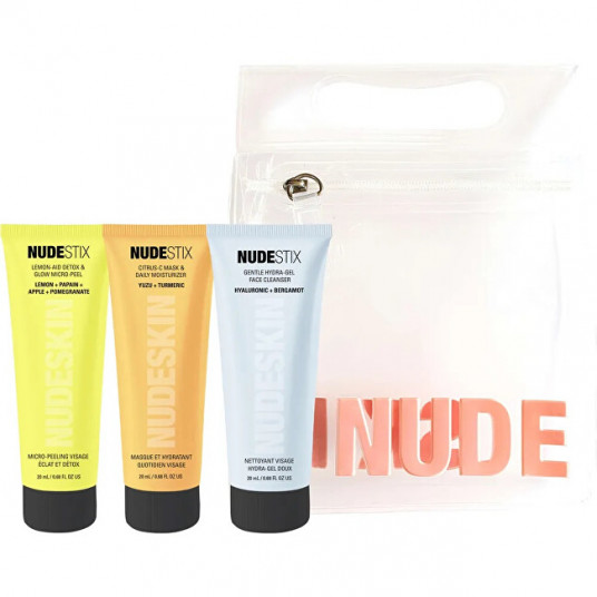  Nudestix - 2020 3-STEP CITRUS SKIN RENEWAL - SENSITIVE (Cleanser, Micro-peel, Moisturizer) 