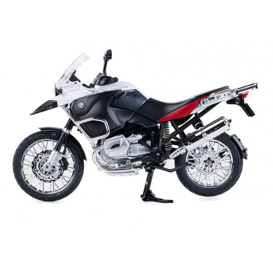 Metalinis motociklas BMW R1200GS 1:9 RASTAR Baltas