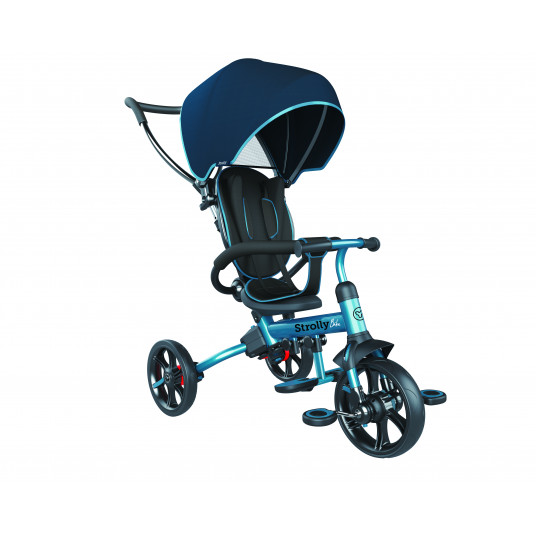 YVOLUTION triratukas Strolly Bike, grey/blue, 101168