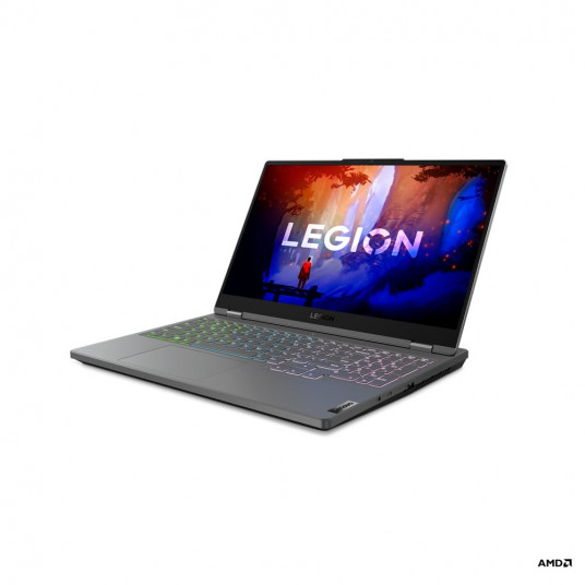  Lenovo Legion 5 6800H Knyginis kompiuteris 39,6 cm (15.6") „Full HD“ AMD Ryzen™ 7 16 GB DDR5-SDRAM 512 GB SSD NVIDIA GeForce RTX 3050 Wi-Fi 6E (802.11ax) Pilka 