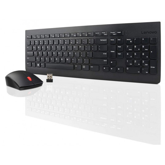  Lenovo Wireless Combo Keyboard & Mouse 510 2.4 GHz Wireless via Nano USB, Keyboard layout English, Black 