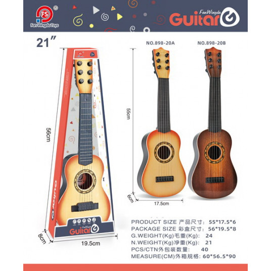 Klasikinė gitara, tamsiai ruda