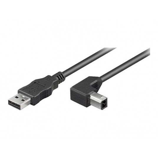  Goobay USB 2.0 Hi-Speed Cable 90°, Black Goobay 
