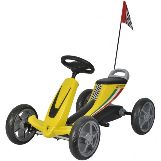  Minamas kartingas Ferrari, geltonas 