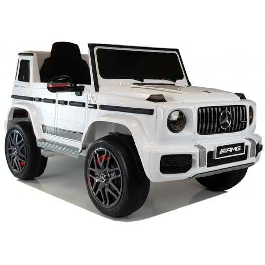 Vaikiškas vienvietis elektromobilis Mercedes G63, baltas