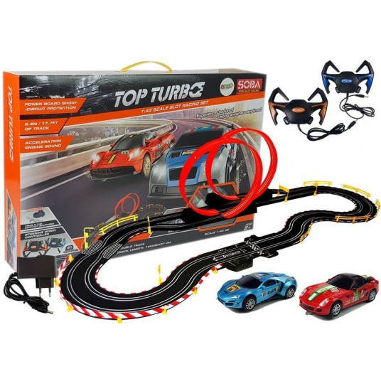 Lenktynių trasa „2 Cars Top Turbo“, 5,4 m ilgio