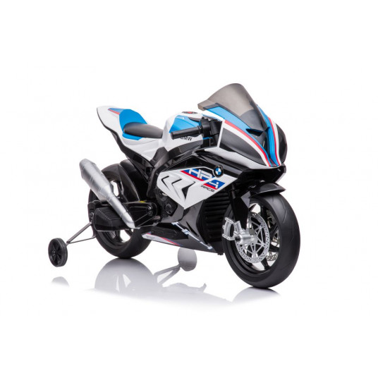 Elektrinis motociklas BMW HP4, balttas