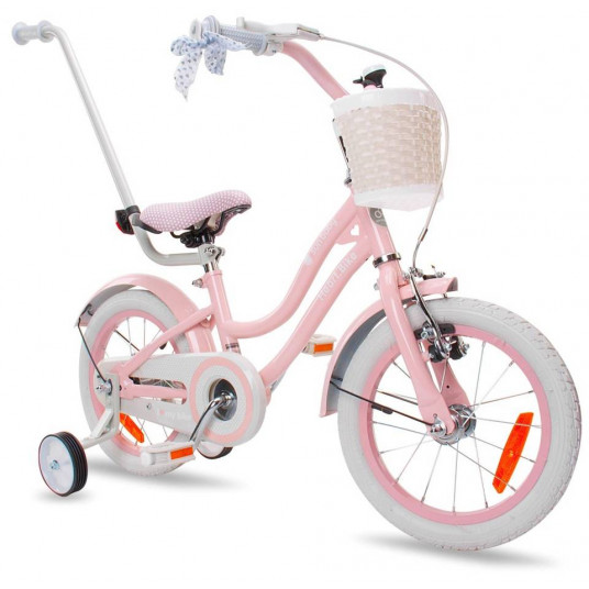  Vaikiškas dviratis Silver Moon Heart, 14 colių, rožinis 