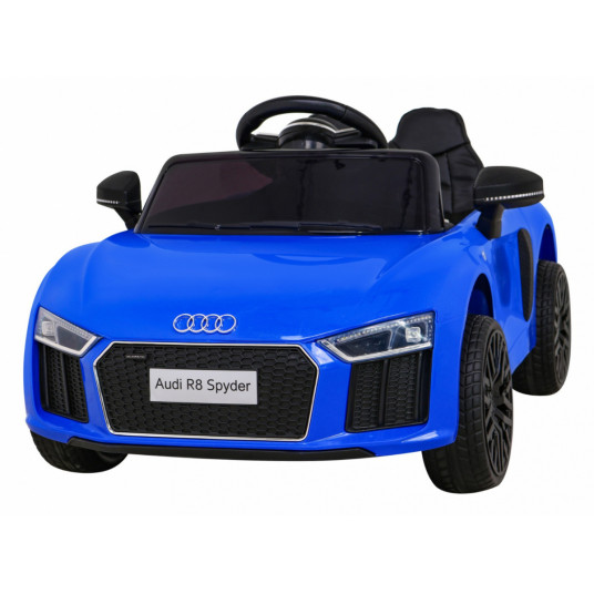 Vienvietis elektromobilis Audi R8, mėlynas