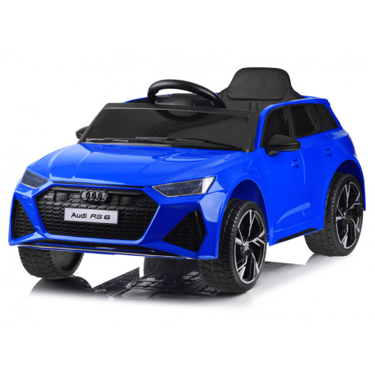 Vienvietis elektromobilis Audi RS 6, mėlynas