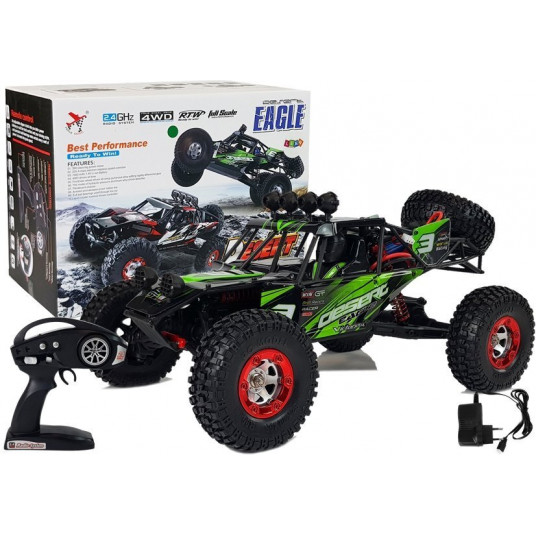 Nuotoliniu būdu valdomas automobilis "FY-03 4x4", žalias
