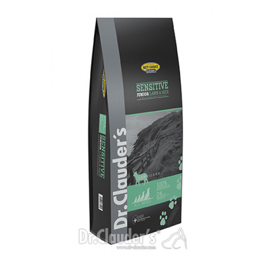 Dr. Clauder's sensitive junior subalansuotas sausas maistas jauniems šunims su ėriena ir ryžiais 20kg