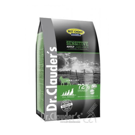 Dr. Clauder's sensitive adult sausas maistas suaugusiems šunims su ėriena ir ryžiais 4kg