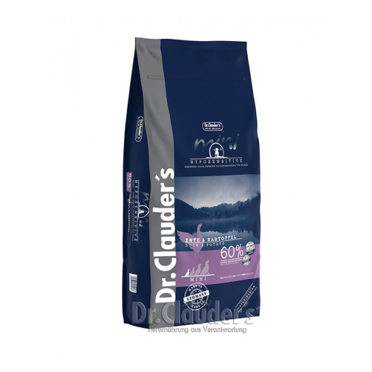 Dr. Clauder's hyposensitive sausas maistas suaugusiems šunims su antiena ir bulvėmis 11.5kg