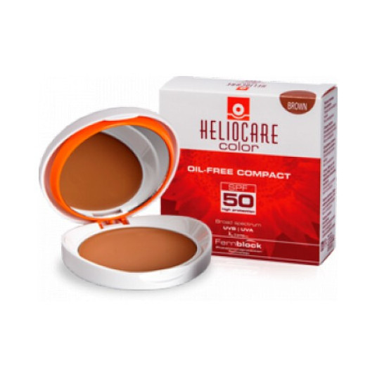  Heliocare - Compact Makeup SPF 50 Color (Oil-Free Compact) 10g - Brown 