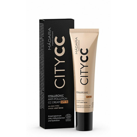 MÁDARA - CC cream SPF 15 Light Citycc (Hyaluronic Anti-Pollution Cc Cream) 40 ml