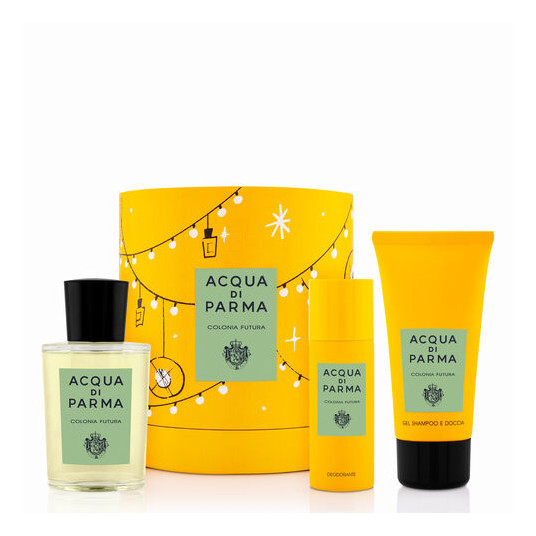  ACQUA DI PARMA COLONIA FUTURA 3 PCS SET  3 4 EDP SPRAY   1 7 DEODORANT SPRAY   2 5 SHOWER GEL 