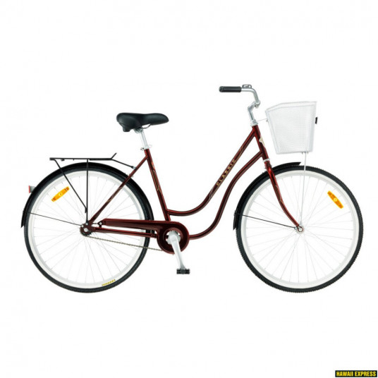  Dviratis 26 CLASSIC DELUXE 1 26 + silver basket red classic - m 