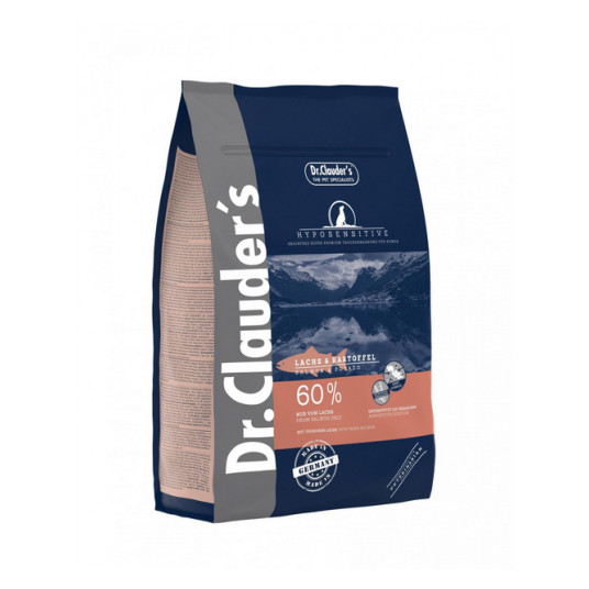 Dr. Clauder's hyposensitive sausas maistas suaugusiems šunims su lašIša ir bulvėmis 3.5kg