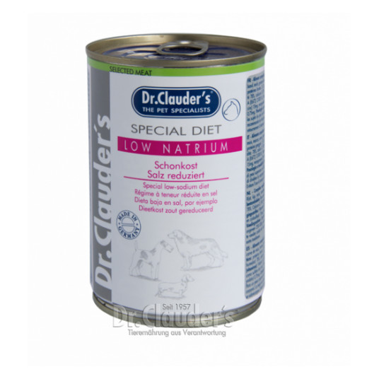 Dr. Clauder's special diet low natrium specializuotas drėgnas maistas širdies ir kepenų problemų turintiems šunims 400g