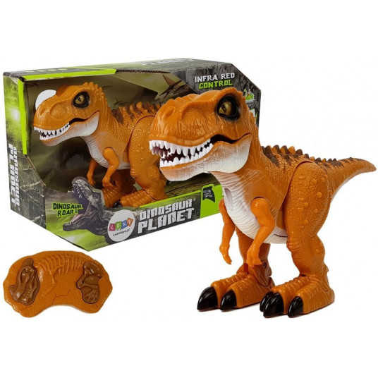 Nuotoliniu būdu valdomas dinozauras, oranžinis